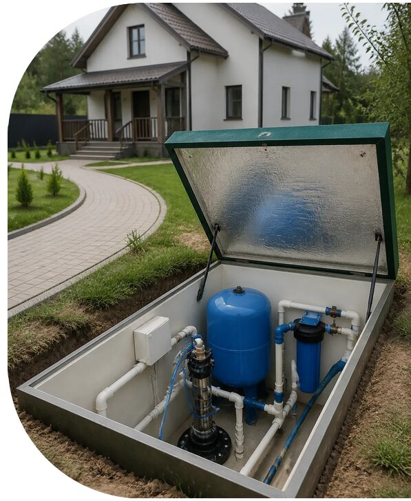 Автономное водоснабжение дома в Арзамасе от 162915 р. | АПаруса-Рзм