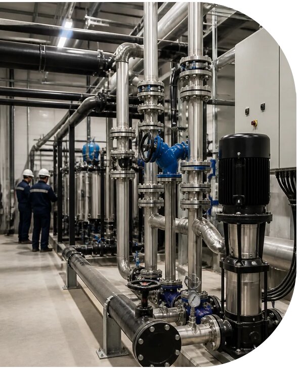 Водоснабжение промышленного объекта под ключ в Арзамасе
